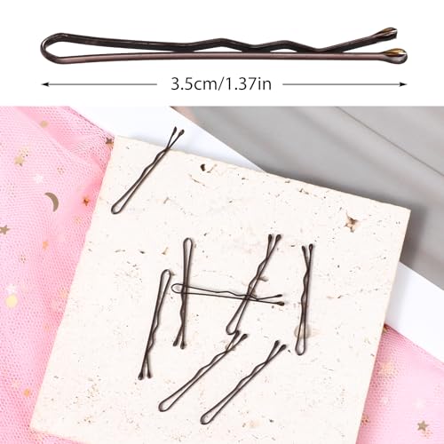 GEEHUA Mini Bobby Pins 150 Count 1.38 Inch Small Hair Pins with Storage Box