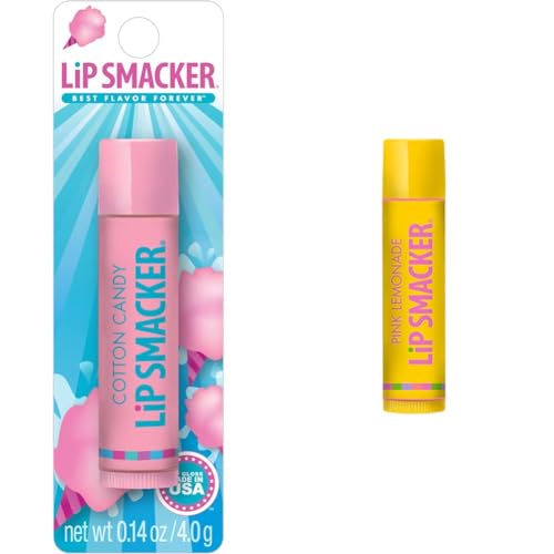 Lip Smacker Flavored Lip Balm Bundle - Cotton Candy & Pink Lemonade