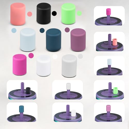 2 Pack Magnetic Straw Caps Compatible with Br?Mate All Era and Resa Tumblers, Silicone Straw Caps Toppers Compatible with Brumate Accessories, Covers Protectors BPA Free (Black)