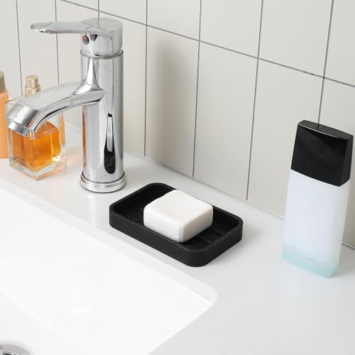 MicoYang Silicone Kitchen Sink Organizer Tray, 4.9" x 3.2" Non-Slip Holder