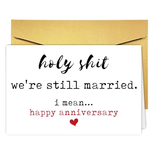 Funny Anniversary Card for Him/Her - Snarky Wedding Humor