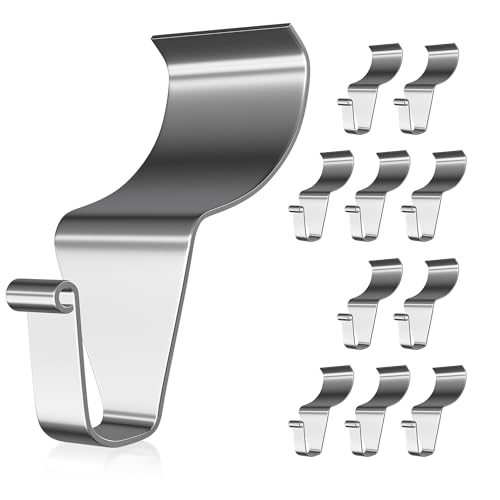 Booda Brand Heavy-Duty Stainless Steel Vinyl Siding Hooks - 10 Pack