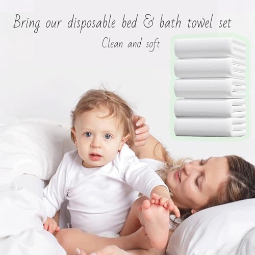 Bay Heights Disposable Bedding Set for Travel - King/Queen Size & Towels
