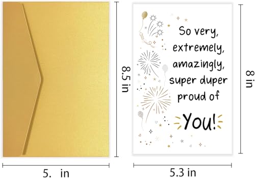 Graduation Card - Proud of You Card for Friends & Family