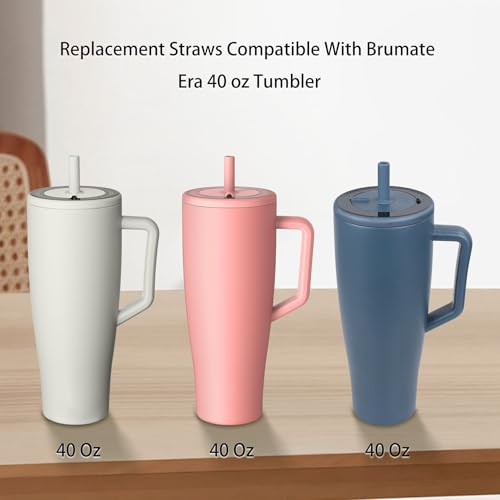 KLOWOAH Replacement Straws for Brumate Era 40 oz Tumbler - Assorted 4-Pack