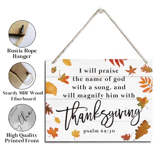 Rustic Scripture Wood Wall Sign Bible Verse Hanging Home Decor Plaque