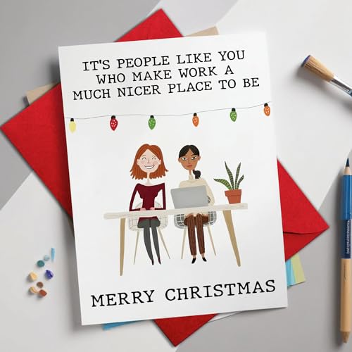 Christmas Greeting Cards for Coworkers - Holiday Office Gift Ideas