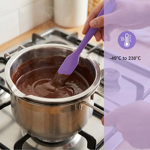 3-Piece Silicone Jar Spatula Set - Heat-Resistant & Dishwasher Safe