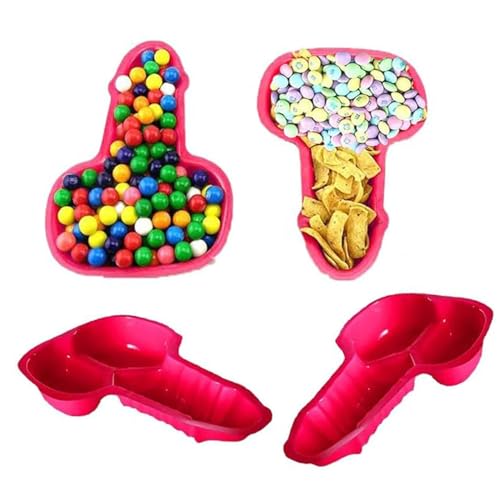 2-Pack Pink Serving Trays for Bachelorette Party Snacks & Bridal Showers