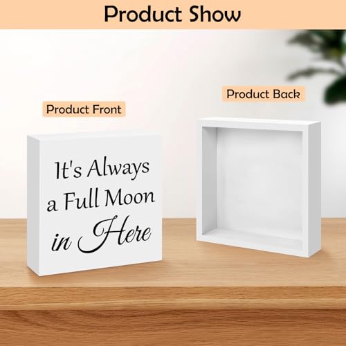 Inspirational Wooden Box Sign Decor for Home & Office - 5"x5"