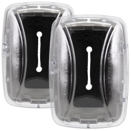 Intermatic WP3100C Weatherproof Outdoor Electrical Outlet Cover - Pack of 2, Standard Duty