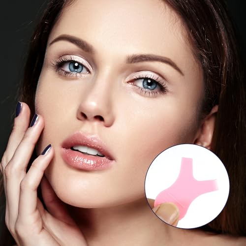 Bewudy 30 Pcs Y Lash Lift Tool, Silicone Eyelash Perming Brushes, Pink