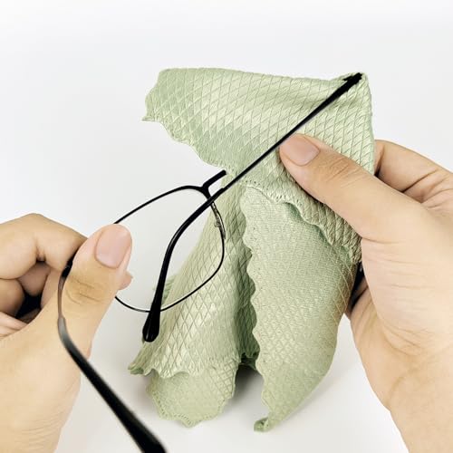 Microfiber Cleaning Cloths - 5 Pack, Soft & Non-Scratch, 9.6x9.6in