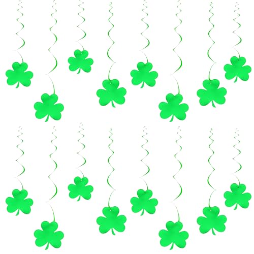 30Pcs Green Swirl Decorations for St. Patrick's Day Party