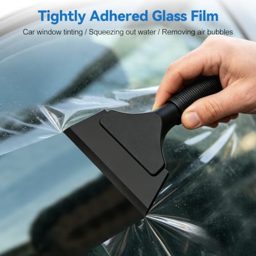 SetSail Small 5-Inch Window Squeegee with Rubber Blade - Black