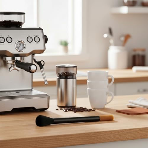 Coffee Grinder Cleaning Brush Set with Air Duster - Barista Tools