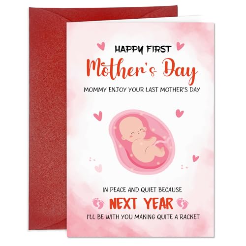 Funny 1st Mother's Day Card for New Moms from Baby - JUESMOS