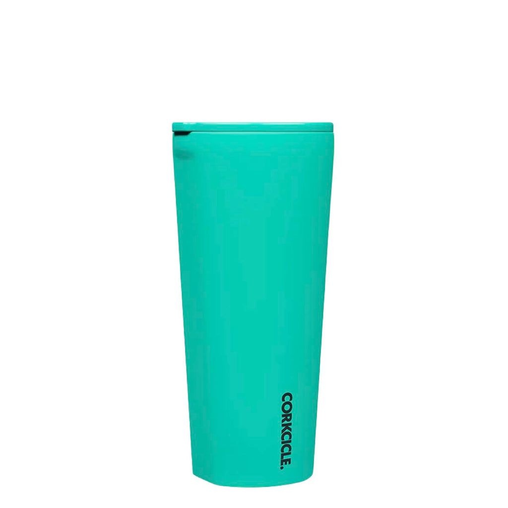 Corkcicle Classic Triple Insulated Coffee Mug with Lid, Neon Lights Kokomo, 24 oz – Stainless Steel Travel Tumbler Keeps Beverages Cold 9+hrs, Hot 3hrs – Cupholder Friendly Travel Coffee Tumbler