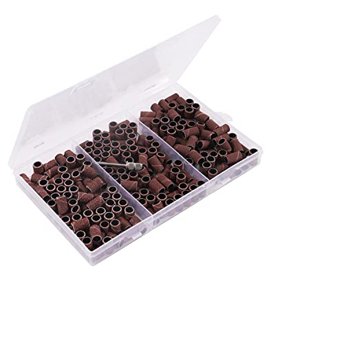 Yimart 210pcs Nail Sanding Bands Set with Assorted Grits for Electric Drill