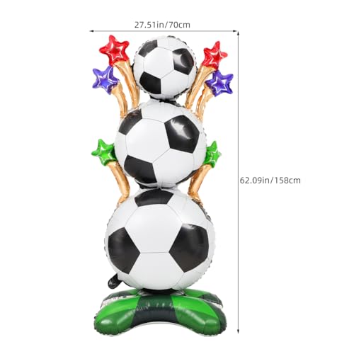 Giant 62-Inch Soccer Ball Foil Balloon - Football Party Decor