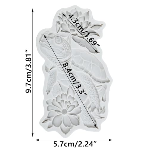 Sea Turtle Silicone Fondant Mold for Cake Decoration and Chocolate
