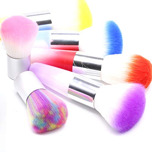 RUITASA Soft Nail Art Dust Remover Brush - Purple Mushroom Head Duster
