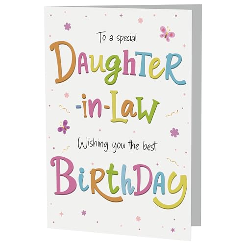 Birthday Card for Daughter-in-Law - Cheerful A5 Design with Verse