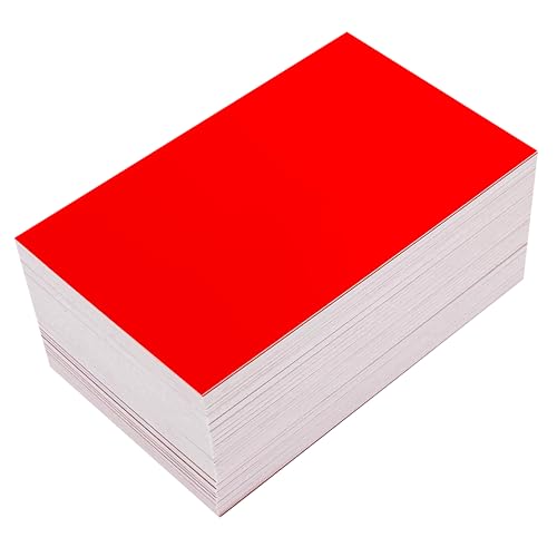 Red Thank You Cards for Small Business - 2x3.5 Inch, Pack of 100