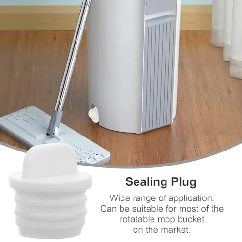 DECHOUS Mop Bucket Drain Plugs - 2 Pack Rubber Stoppers for Leak Resistance
