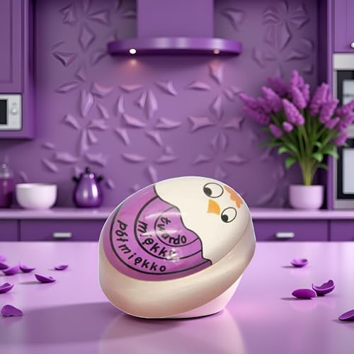 Purple Egg Timer - Color Changing Kitchen Timer for Cooking