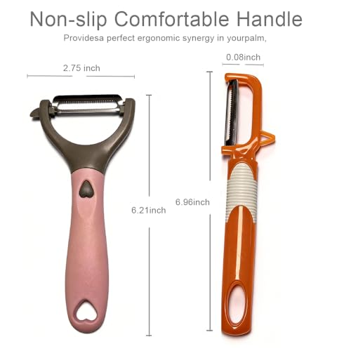 Y-Peeler Set - 3-Pack Carbon Steel Vegetable & Fruit Peelers