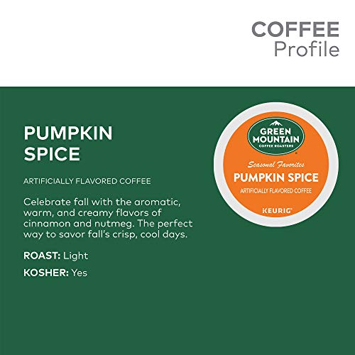Green Mountain Pumpkin Spice Coffee K-Cup Pods, 72 Count