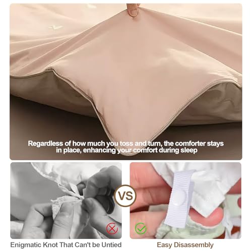 KIBBEH Duvet Cover Clips - 8 Pack Secure Comforter Fasteners Kit