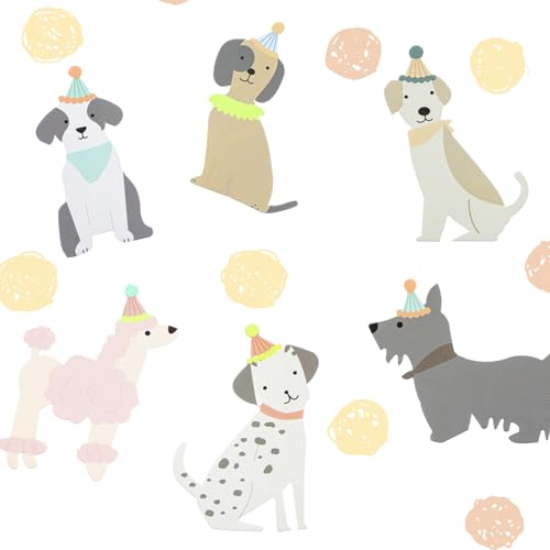 24 Pack Dog Cupcake Toppers Puppy Theme Birthday Party Decorations