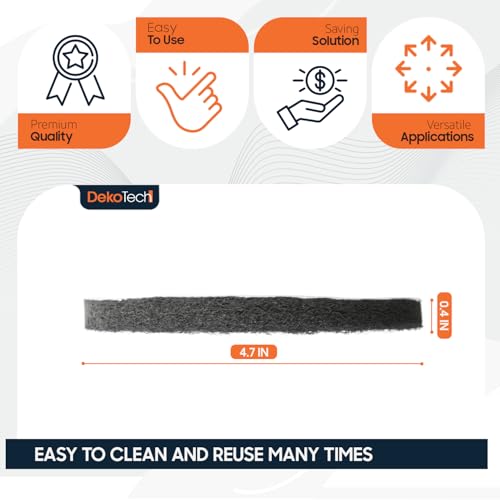 DekoTech 5-Inch Hook & Loop Scouring Pads - Heavy-Duty Abrasive Set (5 Pack)