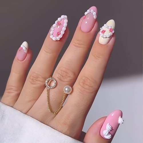 Gehaiwo 3D Cake Piping Nail Art Silicone Mold for Resin and DIY