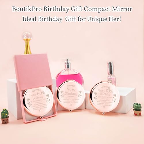 17th Birthday Makeup Mirror Gift for Women - Engraved Wishes