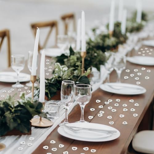 500 Pcs Mini Pearl Heart Table Scatter Confetti for Weddings