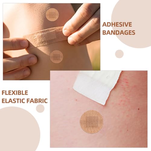 100PCS Small Round Bandages for Face, 4 Sizes Spot Bandages, Circle Bandaids for Wound Care and Hide Skin Spots Ideal for Small Incisions