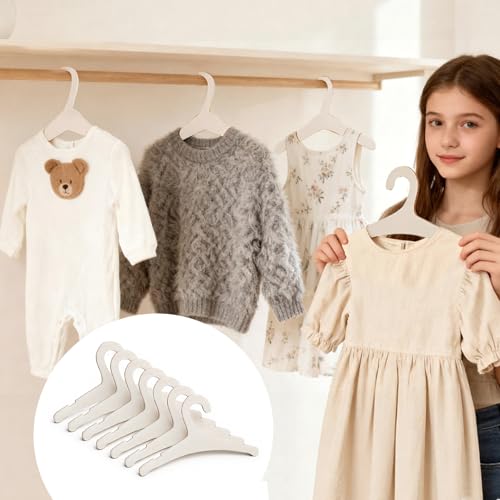 10-Pack Anti-Slip Wooden Baby Hangers for Newborns & Toddlers