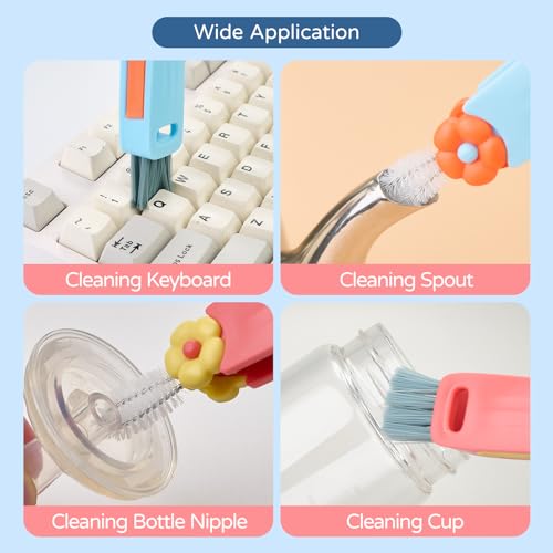 3-in-1 Bottle Gap Cleaning Brush Set - Portable Multifunctional Tools