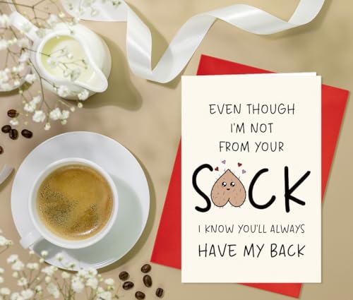 Funny Father's Day Card for Step Dad - Rude Greeting Card