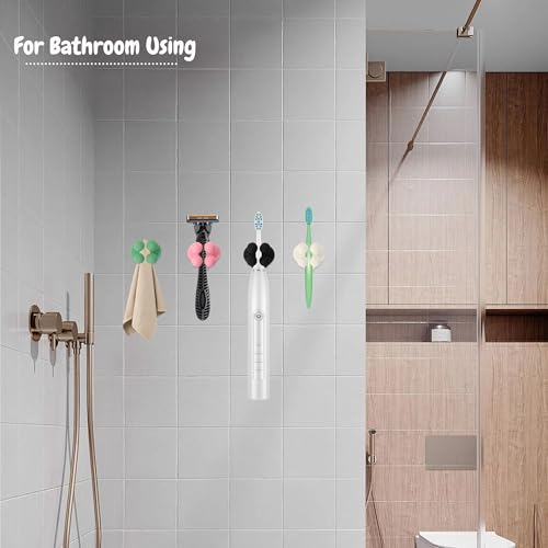 Heart-Shaped Waterproof Silicone Toothbrush Holder - Multi-Function Wall Hook