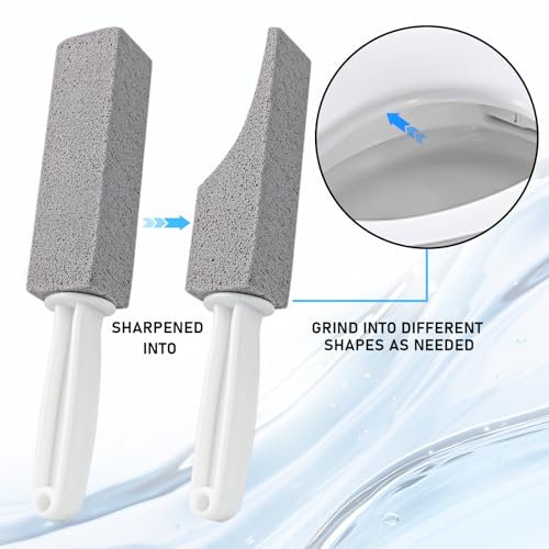 Pumice Cleaning Stone 2 Pack - Scratch-Free Toilet Bowl Cleaner