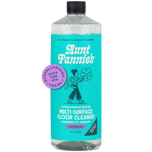 Aunt Fannie's Lavender Vinegar Floor Cleaner 32 Fl Oz Pack of 1 - Natural, Concentrated, Pet & People Safe