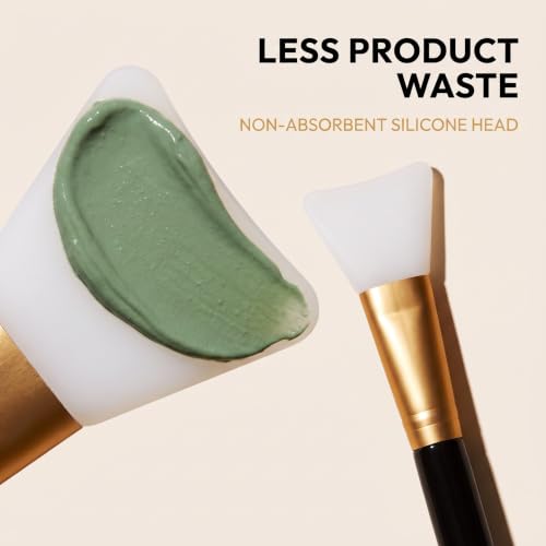 Dual-Use Face Mask Applicator Brush and Mixing Scraper Tool