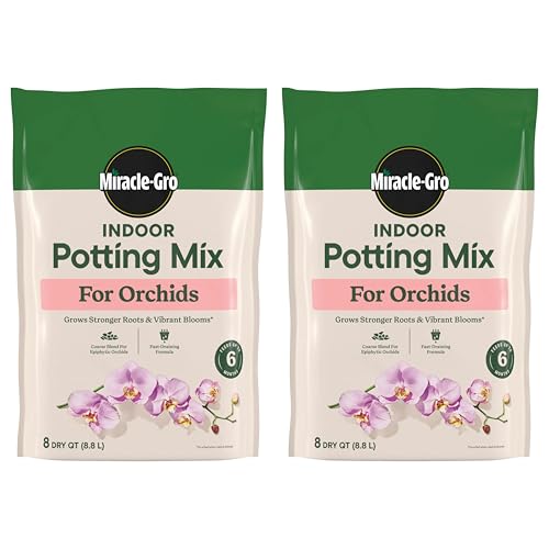 Miracle-Gro Indoor Potting Mix for Orchids, 8 Qt (2-Pack)