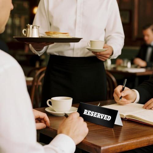 Reserved Table Sign for Weddings & Events - 6 Pack, 7.8x5.5in