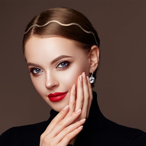 Metal Wavy Headbands for Women - Gold and Silver Hair Accessories 2 Pcs