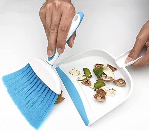 Small Broom and Dustpan Set 1pcs - Ideal for Cleaning Desks, Pets